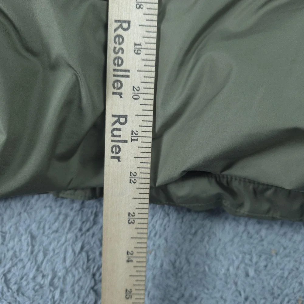 SWISSTECH Puffer Jacket Boys 18 Green Insulated Hooded Full Zip Winter Coat